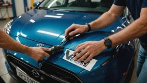 enlever flocage voiture